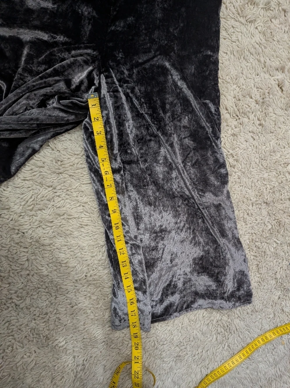 Anthropologie Maeve Silver Crushed Velvet Cropped Jumpsuit Overalls